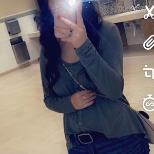 Olive Green Button up